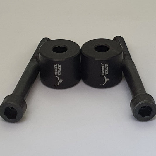 Barrel Exhaust Branded Universal Aluminum Handlebar Risers (1 inch)