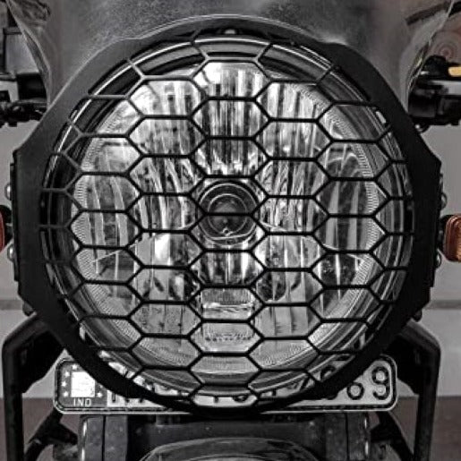 Barrel Exhaust Headlight Grill for Royal Enfield Interceptor / GT 650 / Himalayan